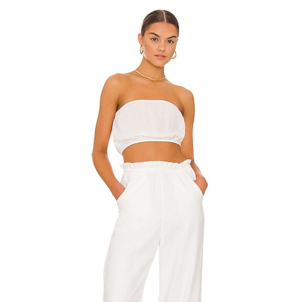 Show me your mumu Elegant White Strapless Tenny Tube Top - Never worn